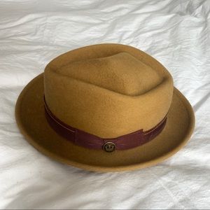 Goorin Bros Note King Mustard Yellow Wool Hat S